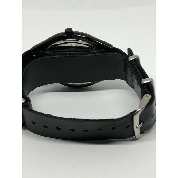 Michael Kors MK3221 Unisex Leather Analog Black Di
